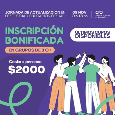 Bonificación por inscripción por grupos!